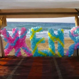 Birthday Name with Balloons - Beach Party_2