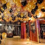 Αποκριάτικη διακόσμηση event Με μπαλόνια