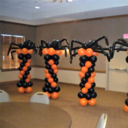 column-balloons-halloween-spider